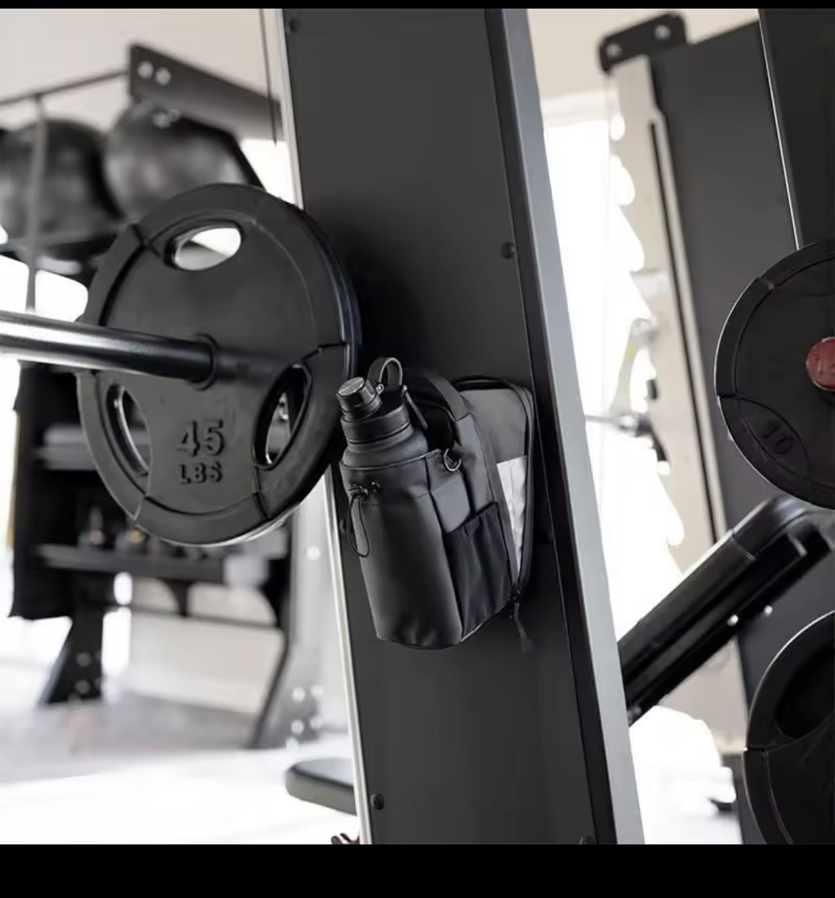 Bolso magnético en uso